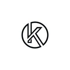 Letter K logo in a modern style for Business