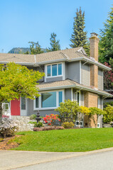 Fragment of a nice house in Vancouver, Canada.