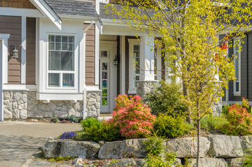 Obraz premium Fragment of a nice house in Vancouver, Canada.
