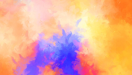 Creative abstract painting. Background with artistic brush strokes. Colorful and vibrant illustration. Painted art.