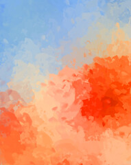 Obraz premium Brushed Painted Abstract Background. Brush stroked painting. Artistic vibrant and colorful wallpaper..