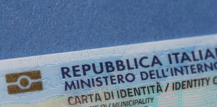 Italian Identity Card in Rome