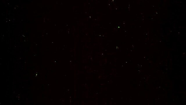 Scratched Vintage old film Overlay, Green Scratches, 8mm Film Look, Black screen