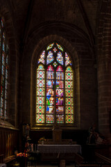 Fototapeta na wymiar Kirchenfenster in Le Croisic