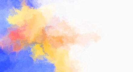 Watercolor painted background. Abstract Illustration wallpaper. Brush stroked painting. 2D Illustration.