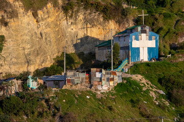 Fototapeta na wymiar poor and dangerous areas in Bogota Colombia