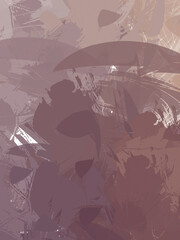 Obraz premium 2D illustration of colorful brush strokes. Decorative texture painting. Vibrant paint pattern backdrop. Chaotic brushstrokes painting.