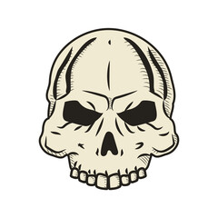 skull head motorbike