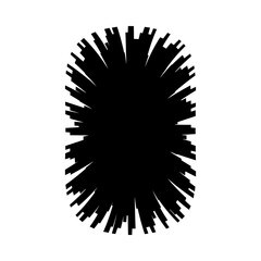 Strange Vector Shapes Collection. Geometric figures, distortion.