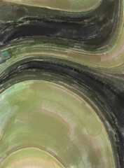 Modern brush strokes painting. Watercolor abstract painting with pastel colors. Soft color painted illustration of calming composition for poster, wall art, banner, card, book cover or packaging.