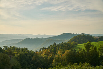 Obraz premium Countryside, summer landscape near Modena, Emilia-Romagna, Italy. 