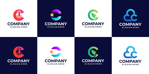 abstract logo letter c logo inspiration