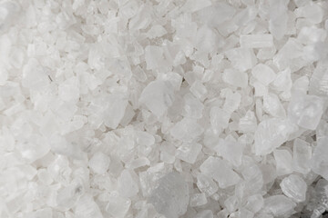 Detalle macro de sal común