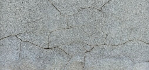 The cement floor cracked and peeled off. 