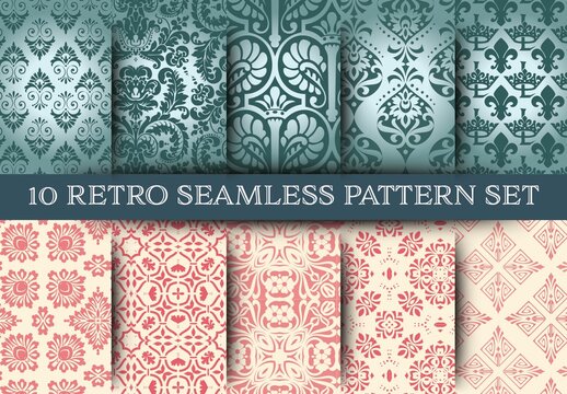 Set of 10 Seamless Pattern