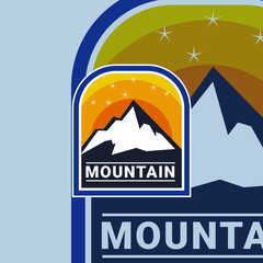 Adventure and outdoor vintage logo template, badge or emblem style © Arga Umbara