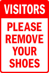 Please remove your shoes sign. Signs and symbols. Perfect for backgrounds, backdrop, sticker, label, poster and wallpaper.