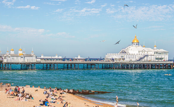 View of Eastbourne Pier in Eastbourne UK
