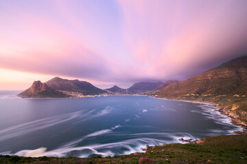 sunset over the sea