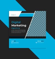 Digital marketing square Social Media Post banner templates