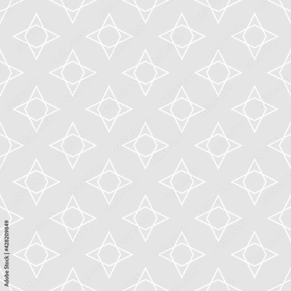Poster tile vector pattern with pastel grey background