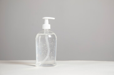 a bottle of hand sanitizer alcohol gel