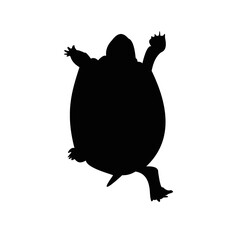 Ilustrasi vektor silhoutte dengan objek brang-barang di sekitar kita on white background