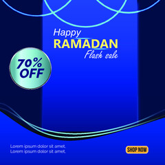 Ramadan Kareem social media post banner.  