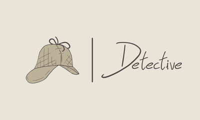 Detective hat illustration