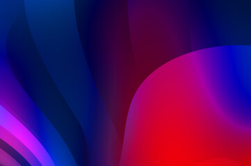 Abstract background with colorful gradient. Vibrant graphic wallpaper with stripes design. Fluid 2D illustration of modern movement.