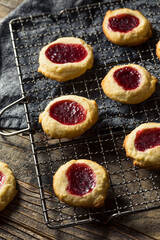 Homemade Warm Strawberry Thumbprint Cookies