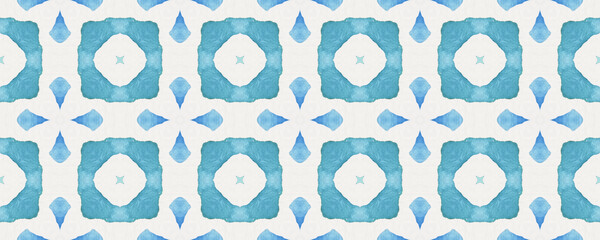 Sapphire Seamless Pattern. White and Blue