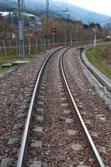 Fototapeta premium rotaie ferrovia treno binari viaggiare treni 