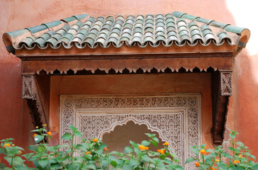 Traditional and handicraft window in Morocco