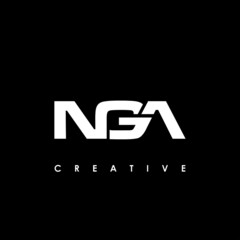 NGA Letter Initial Logo Design Template Vector Illustration