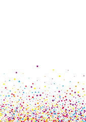 Pink Ribbon Circle Decoration. Wallpaper Dot Illustration. Purple Star Fiesta Background. Abstract Confetti Decoration.