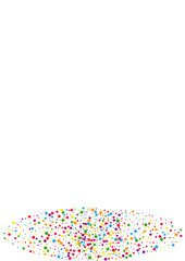 Orange Vector Square Decoration. Geometric Circle Illustration. Yellow Confetti Background. Falling Dot Background. Green Sparkle Star.