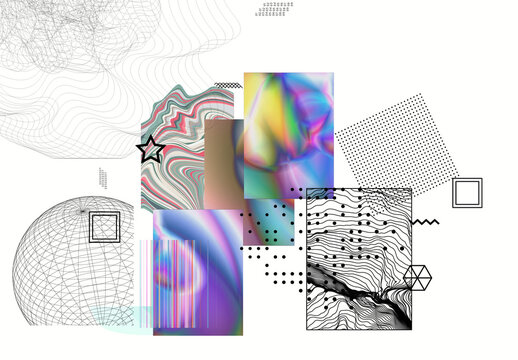 Modern Gothic Design Elements Illustration Set