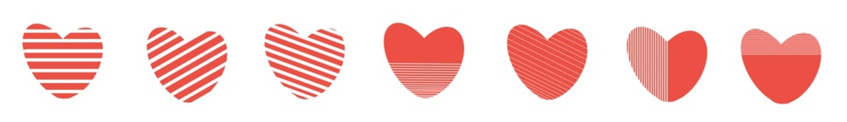 red heart isolated on white