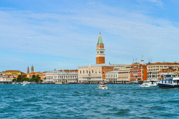 Venice view from the boat