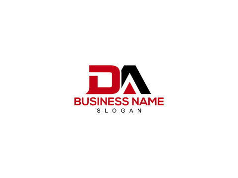 DA Letter Logo, da logo icon vector for business