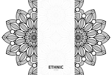 Vector islamic background with mandala