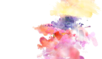 Brushed Painted Abstract Background. Brush stroked painting. Artistic vibrant and colorful wallpaper..