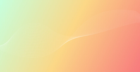 Abstract soft cloud background in pastel colorful gradation and wavy line style. Modern blurred background. Vector EPS.10