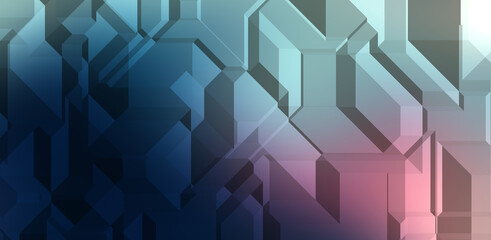 Fototapeta premium Polygonal background. Colorful wallpaper with geometric design. Digital 3d illustration.