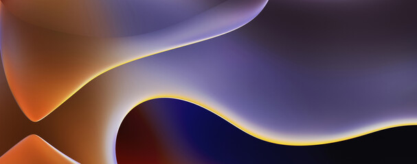 Abstract background. Fluid color gradient waves, with dynamic motion. Neon colorful abstract design of light waves. Illustration For Wallpaper, Banner, Background, Card, Book Illustration, website.