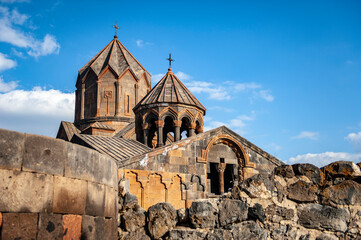 13th century Hovhannavank monastery in Ohanavan village, Armenia - 428237841