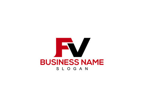 FV Letter Logo, fv logo icon vector for business