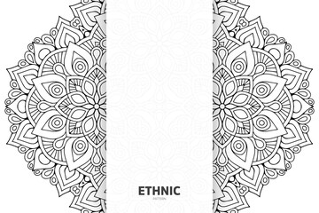 Vector islamic background with mandala