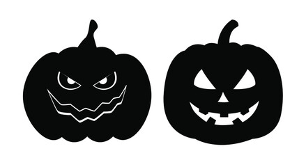 Halloween Pumpkin Icon - Editable Vector Illustration